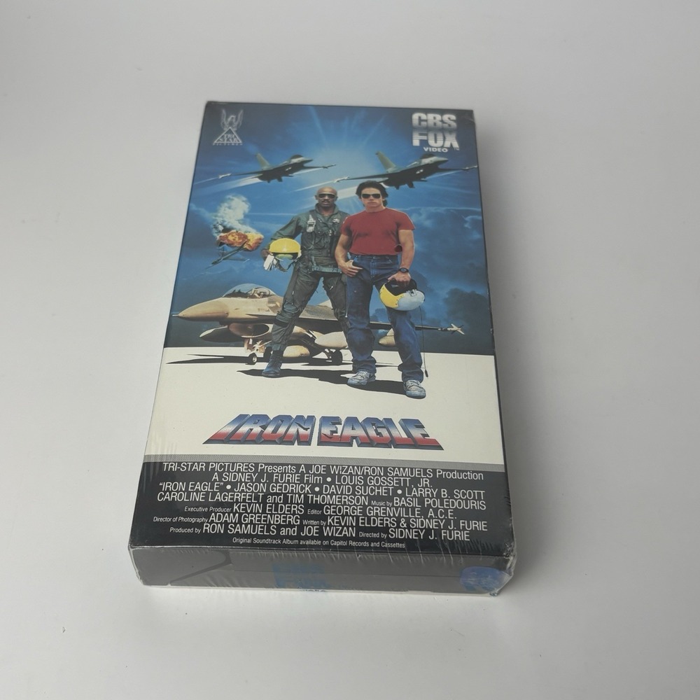 Iron Eagle 1, 2 & 3 VHS Tape Lot (Louis Gossett Jr) Brand New Sealed CBS Fox - Picture 2 of 7